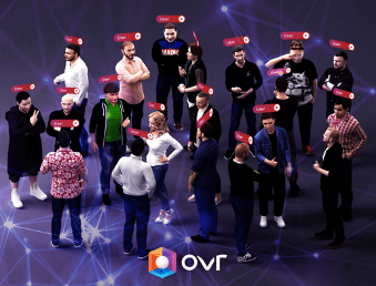 OVR Live oferece a você a dupla camada da vida social com seu próprio avatar