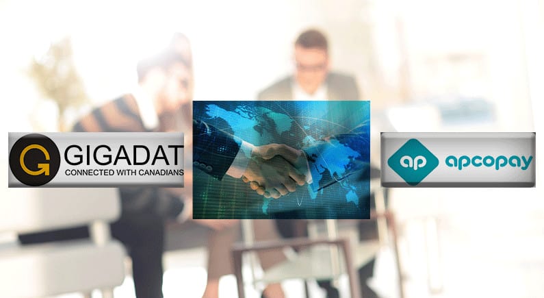 Gigadat et Apcopay prolongent leur partenariat et leur déploiement sur le marché canadien