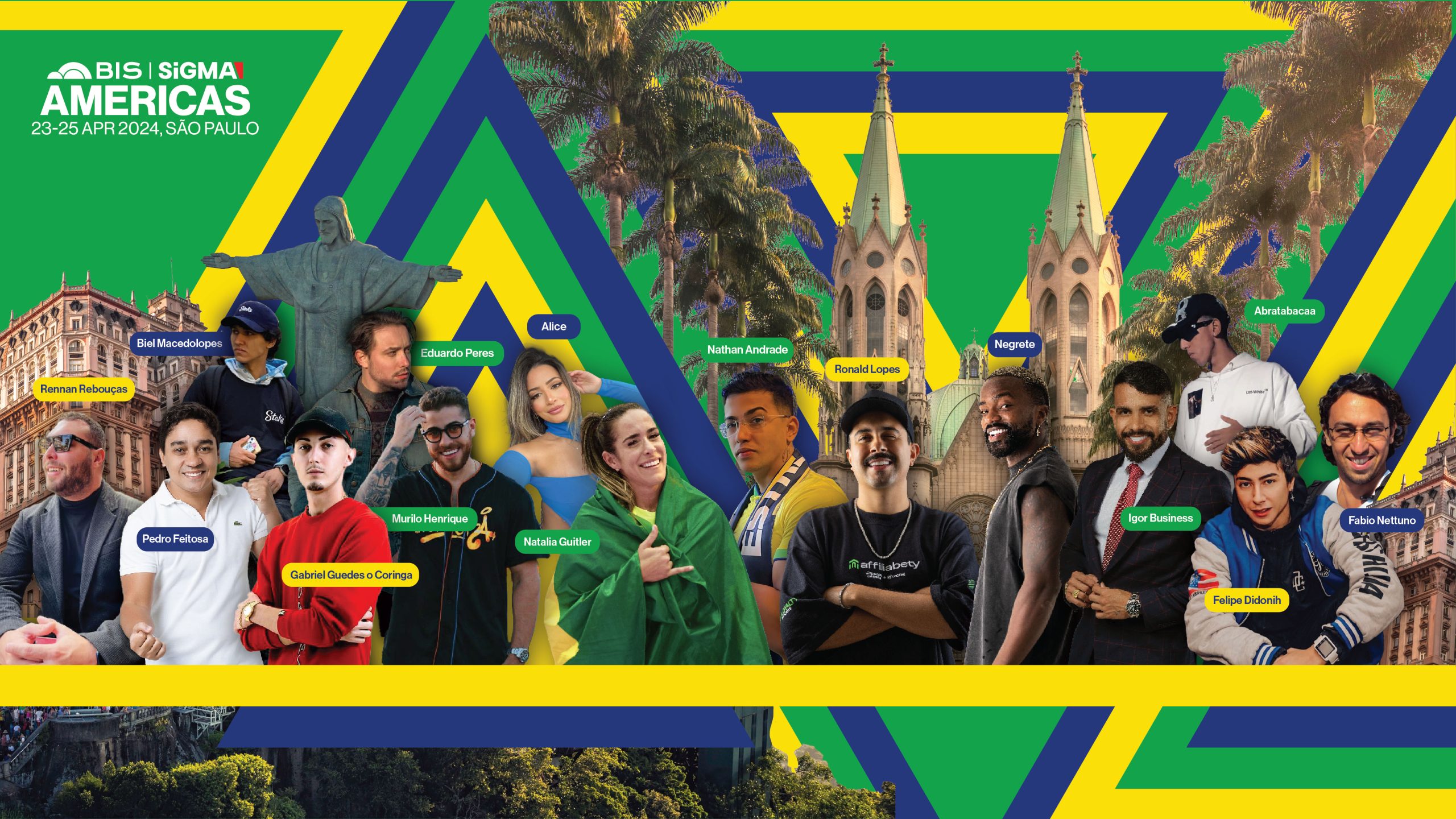 Influencers pesos pesados confirmados para el BIS SiGMA Américas en Brasil