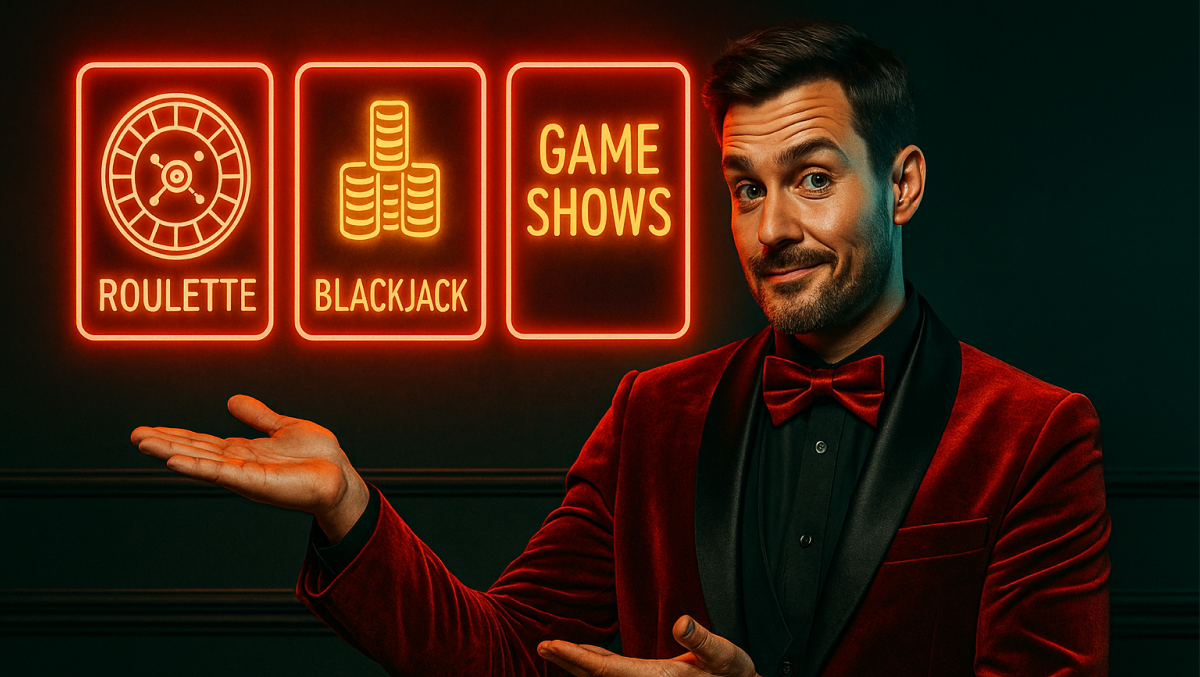 Jogos com Crupiê ao Vivo – Roleta, Blackjack e Game Shows