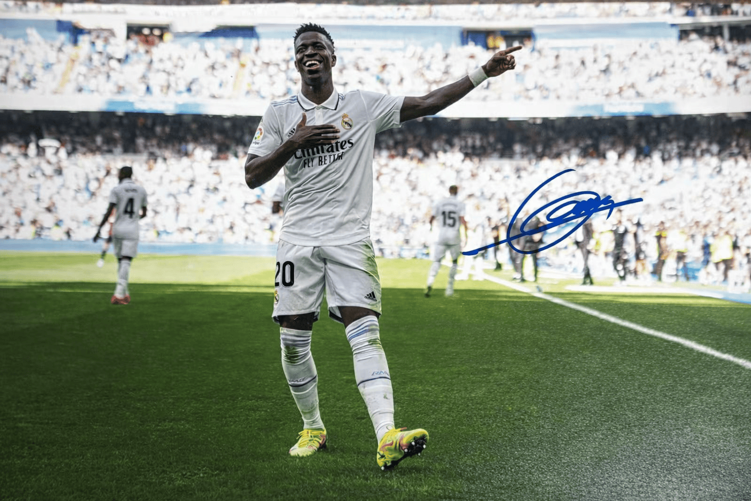Vinicius Jr. Signed Photo, 2022-2023